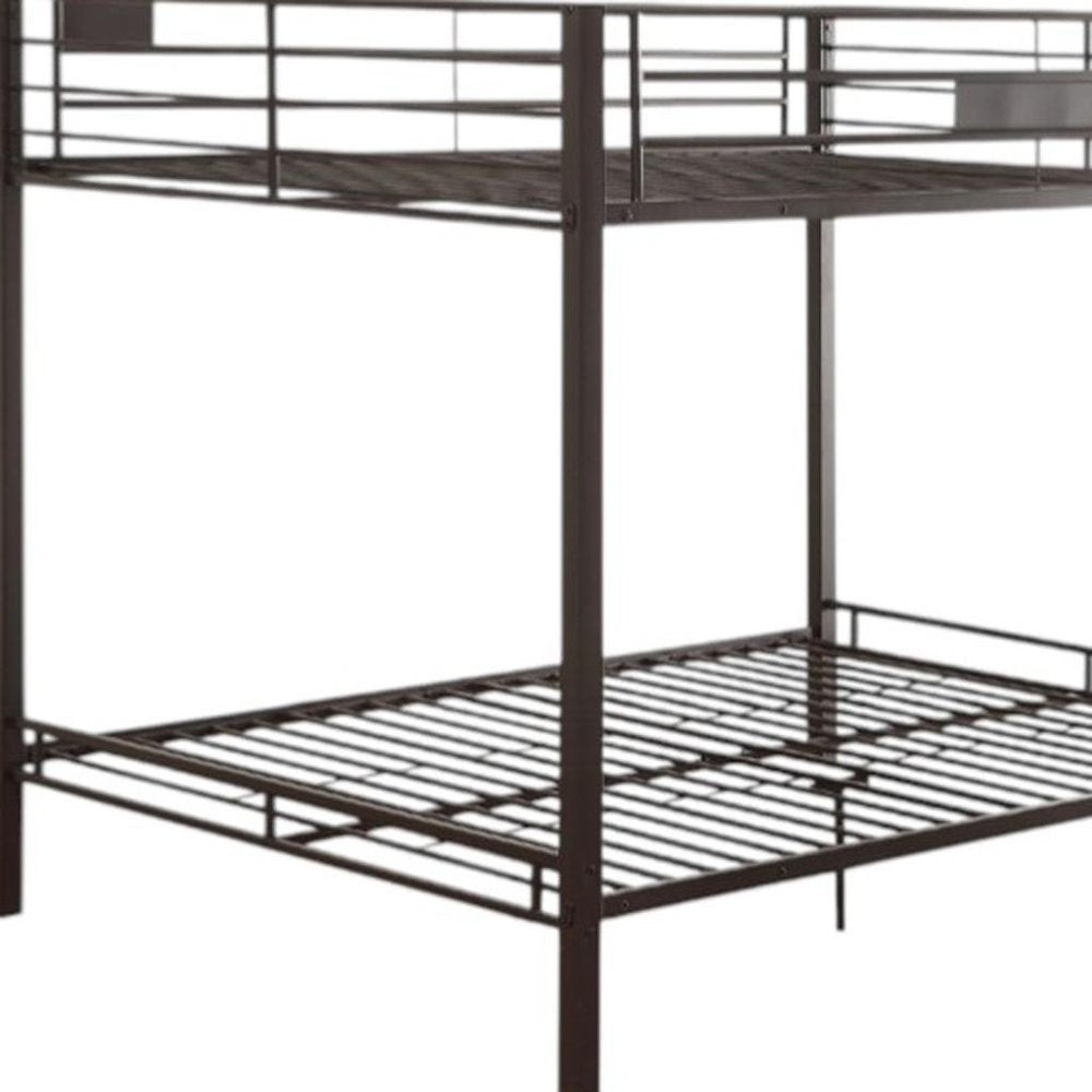Black Queen Over Queen Bunk Bed HomeRoots