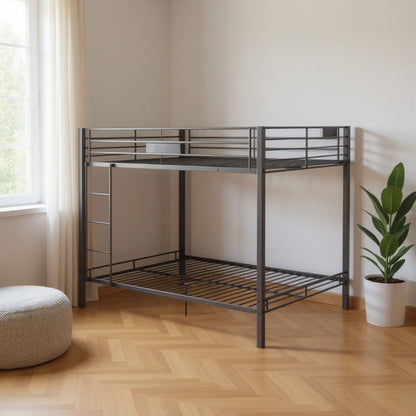 Black Queen Over Queen Bunk Bed HomeRoots