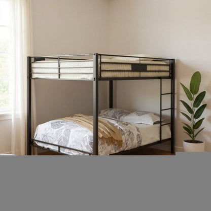 Black Queen Over Queen Bunk Bed HomeRoots