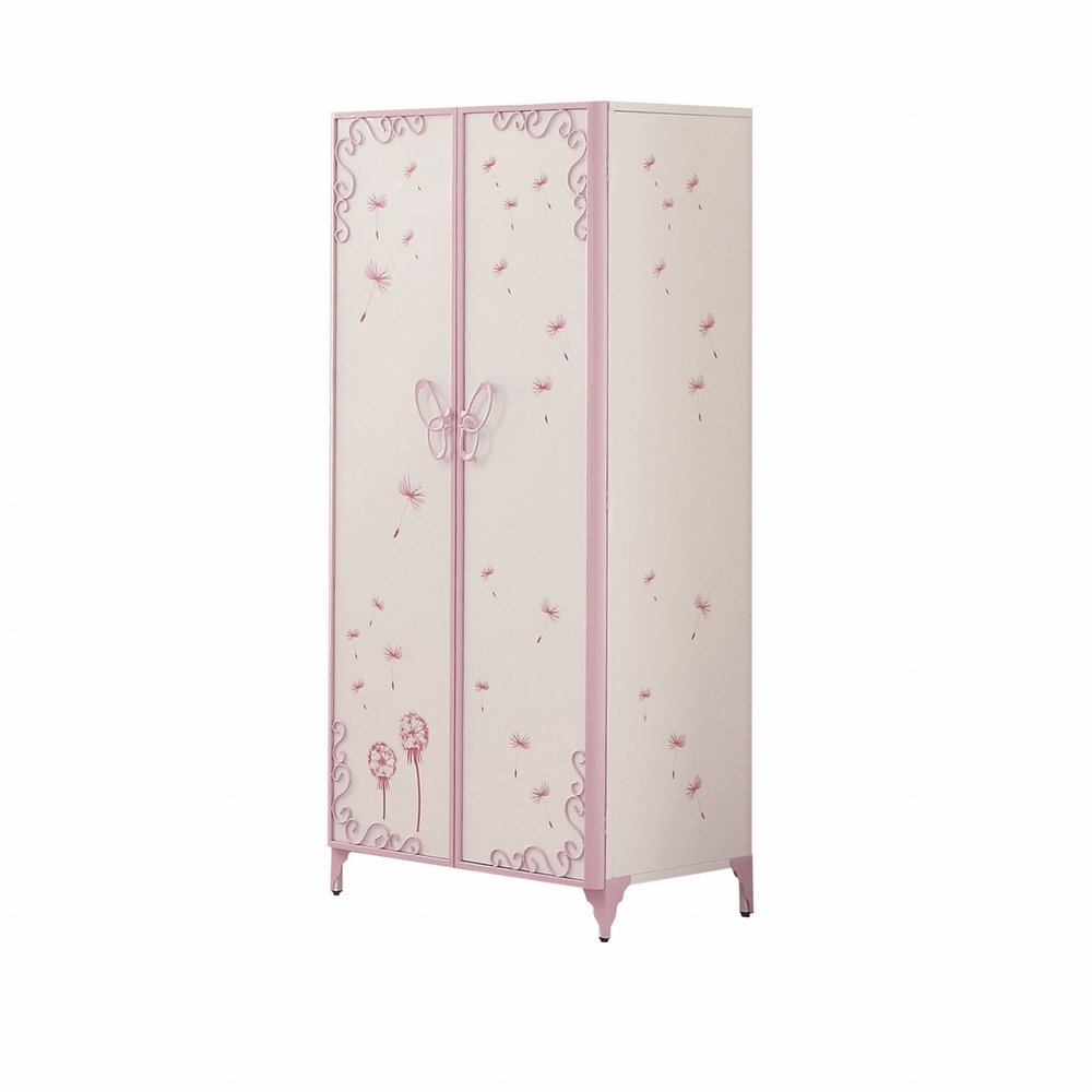 32" Purple And White Metal Dresser — view 1
