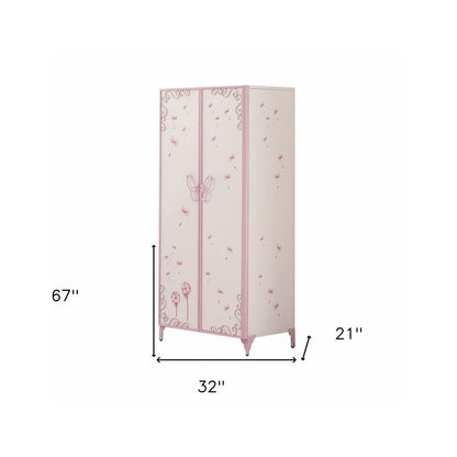 32" Purple And White Metal Dresser HomeRoots