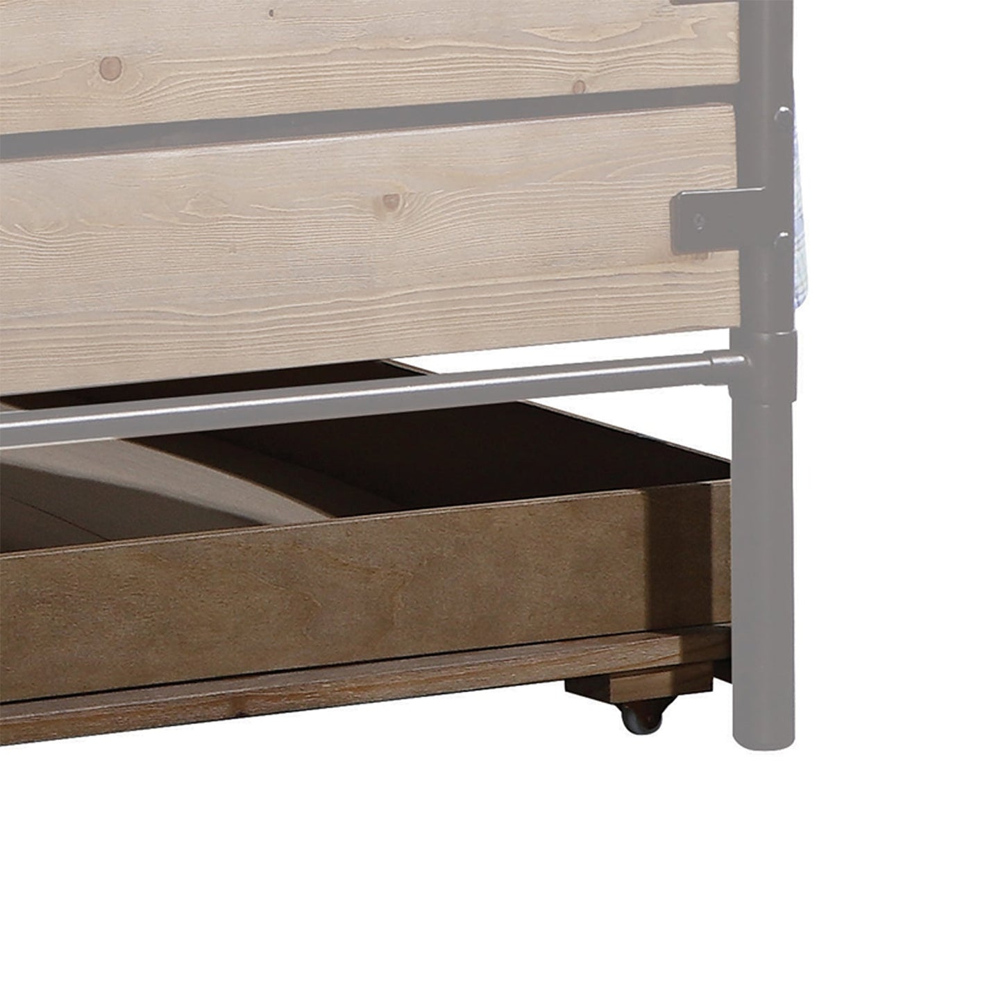 Brown and Black Solid Wood Twin Bed Frame HomeRoots