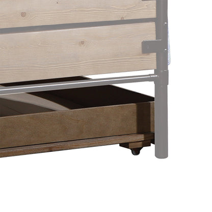 Brown and Black Solid Wood Twin Bed Frame HomeRoots