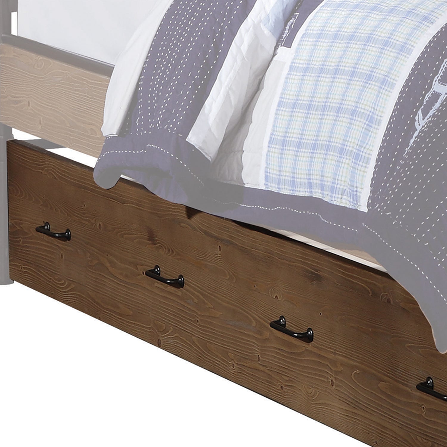 Brown and Black Solid Wood Twin Bed Frame HomeRoots