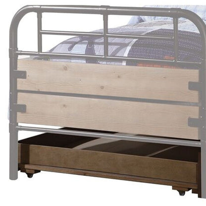 Brown and Black Solid Wood Twin Bed Frame HomeRoots