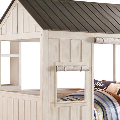 Pink and White Wood Full Bed Frame HomeRoots