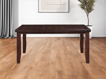 48" Dark Brown Solid Manufactured Wood Dining Table HomeRoots