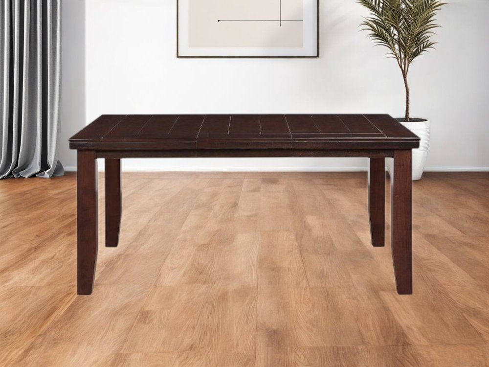 48" Dark Brown Solid Manufactured Wood Dining Table HomeRoots
