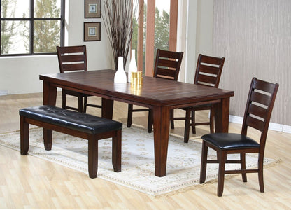 48" Dark Brown Solid Manufactured Wood Dining Table HomeRoots