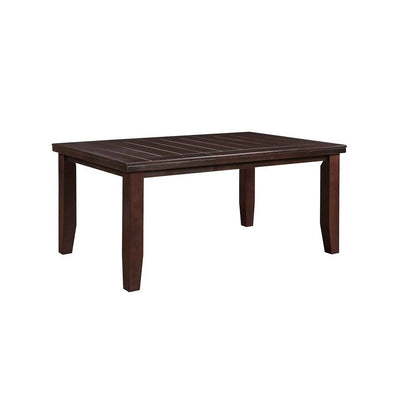 48" Dark Brown Solid Manufactured Wood Dining Table HomeRoots