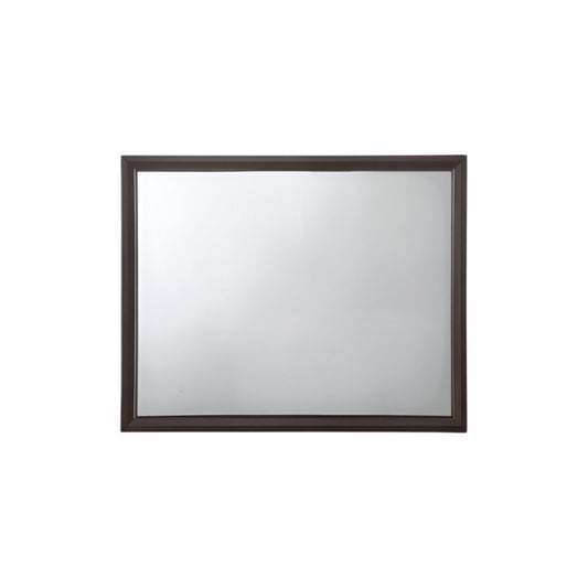 35" Espresso Wood Mounted Dresser Mirror HomeRoots