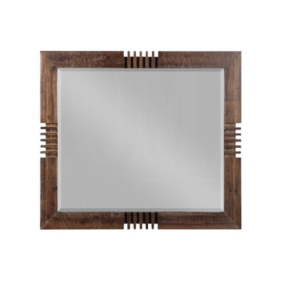 Reclaimed Oak Finish Rectangular Mirror HomeRoots