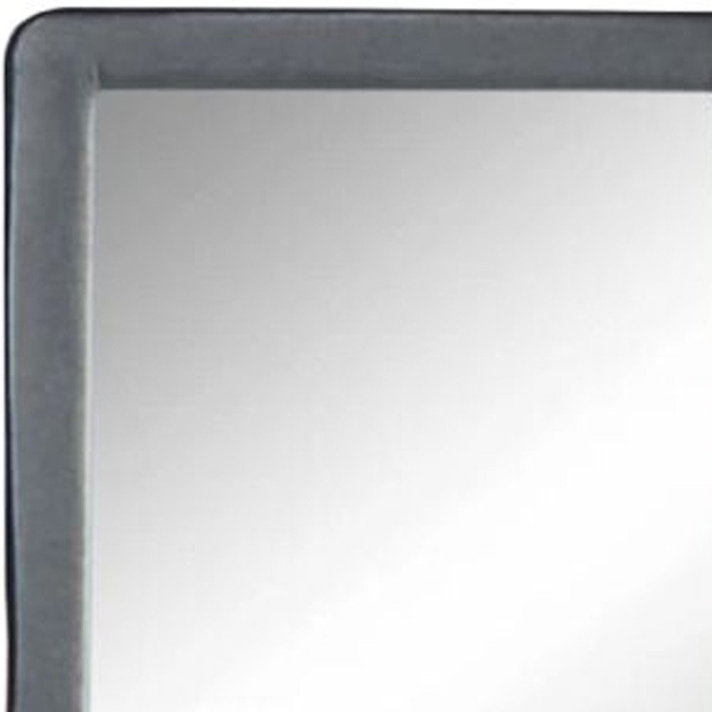 36" Light Gray Framed Mirror HomeRoots