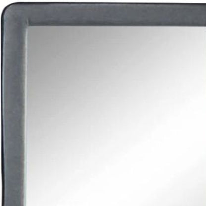 36" Light Gray Framed Mirror HomeRoots