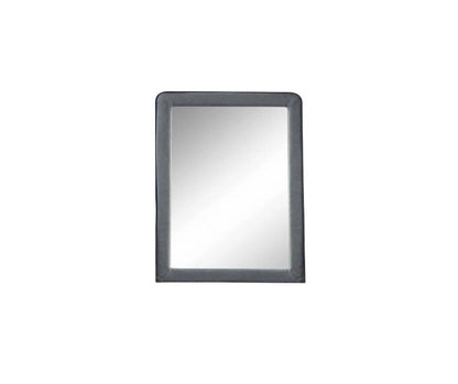 36" Light Gray Framed Mirror HomeRoots