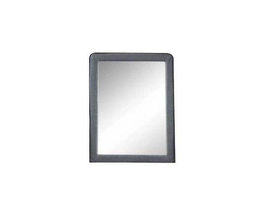 36" Light Gray Framed Mirror HomeRoots