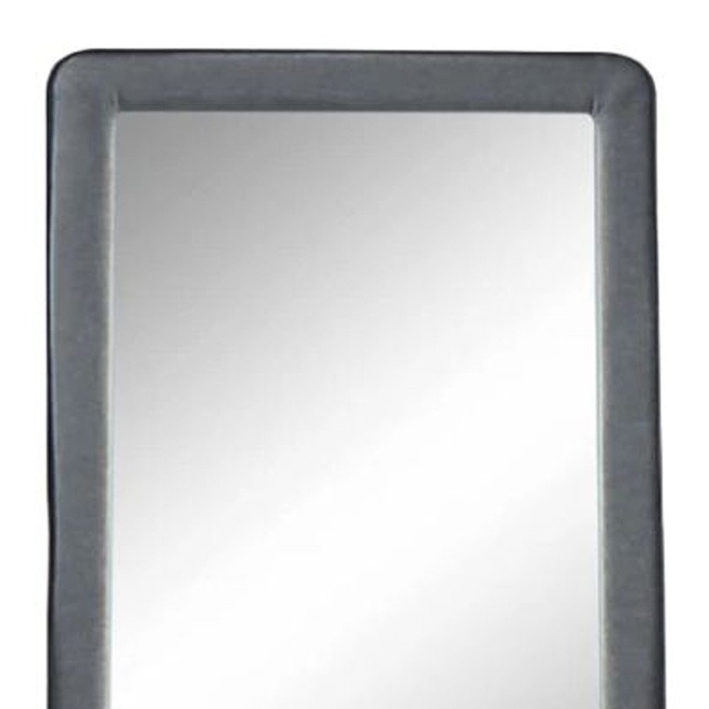 36" Light Gray Framed Mirror HomeRoots