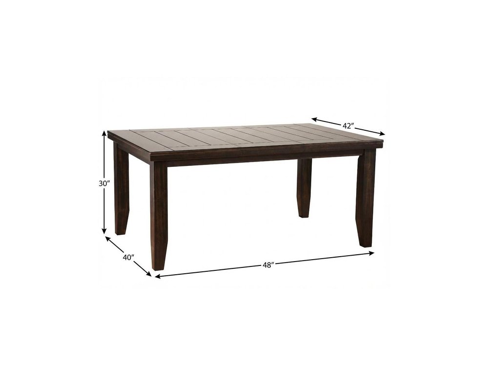 42" Espresso Dining Table — view 5