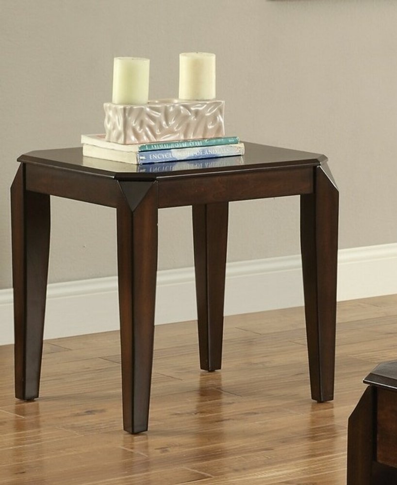 23" Dark Brown Solid Wood End Table HomeRoots