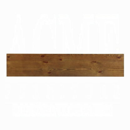 72" Oak Wood Floor Shelf Console Table With Shelf HomeRoots