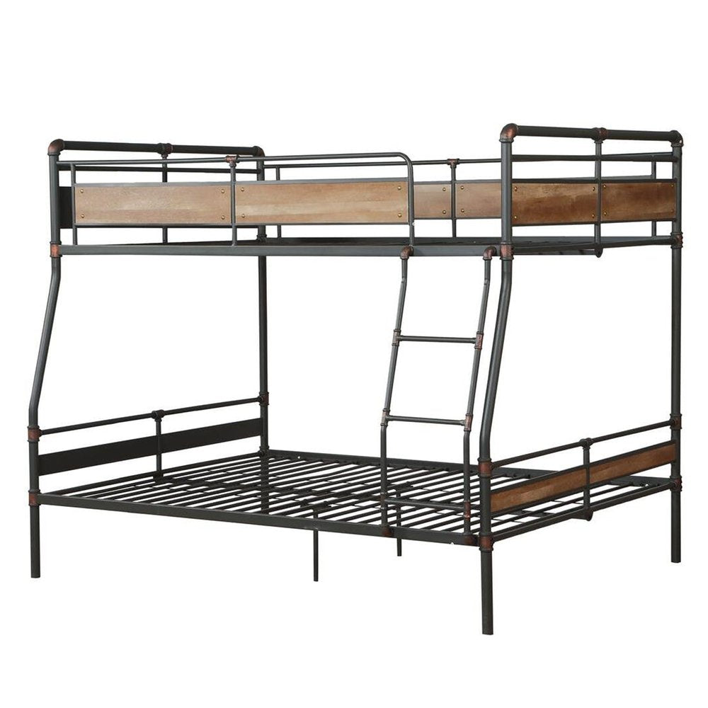 Bronze Queen Over Queen Metal Bunk Bed HomeRoots
