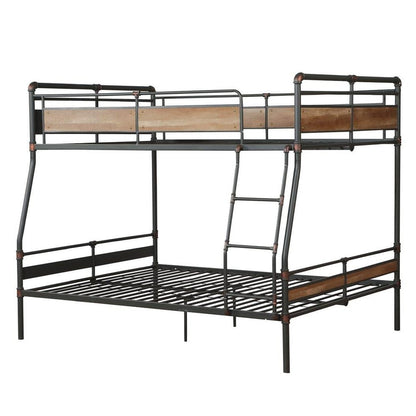 Bronze Queen Over Queen Metal Bunk Bed HomeRoots
