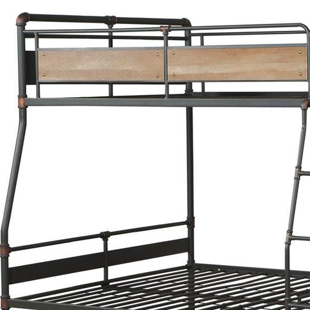 Bronze Queen Over Queen Metal Bunk Bed HomeRoots