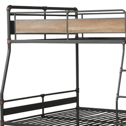 Bronze Queen Over Queen Metal Bunk Bed HomeRoots