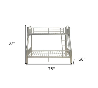 78" X 56" X 67" Twin Over Full Black Bunk Bed HomeRoots