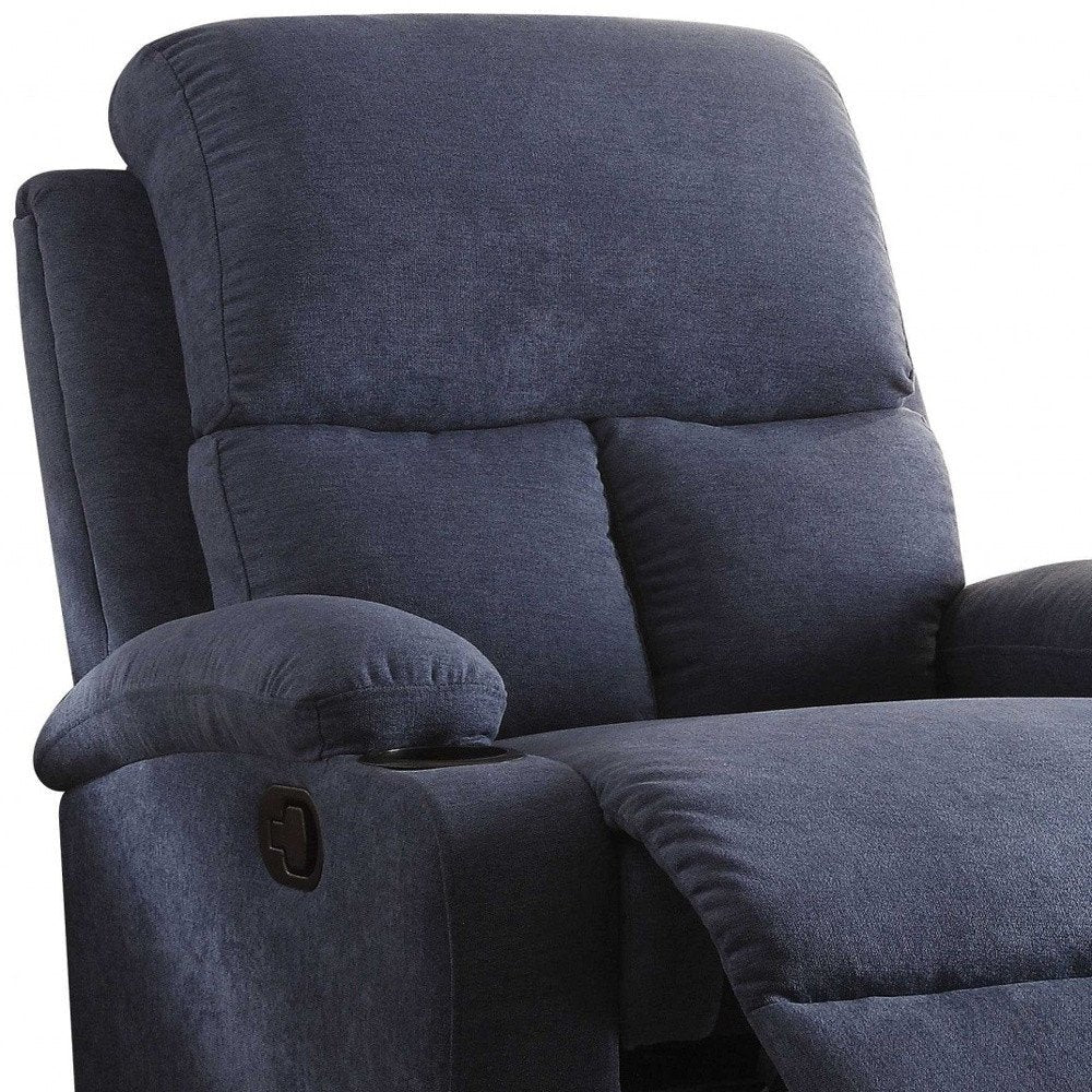 32" Gray Linen Recliner HomeRoots