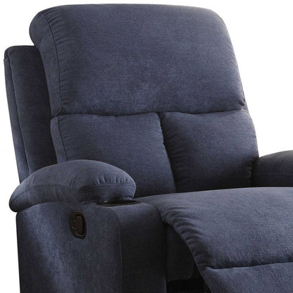 32" Gray Linen Recliner HomeRoots