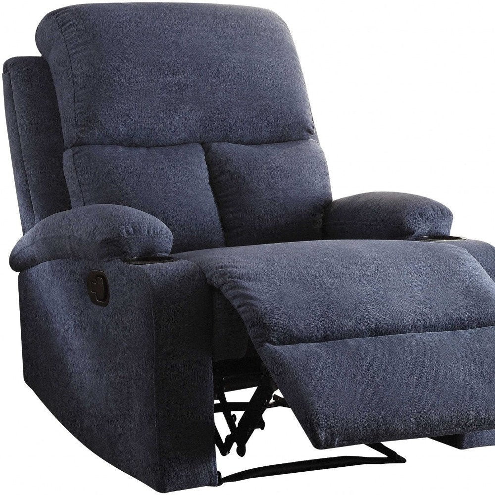 32" Gray Linen Recliner HomeRoots