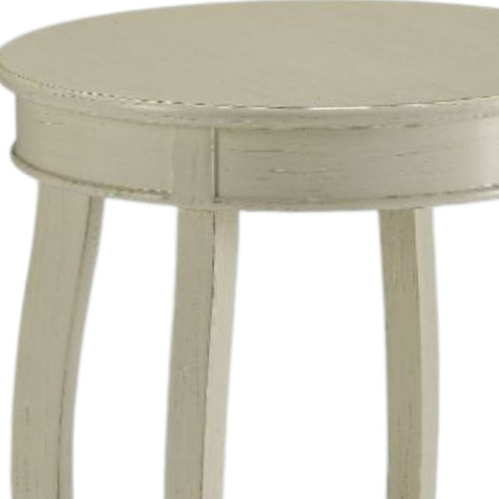 24" Brown Solid Wood Round End Table With Shelf HomeRoots