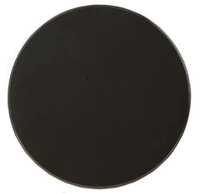 22" Black Wood Round Pedestal End Table HomeRoots