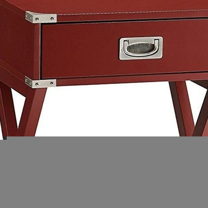 Modern White X Shape Wooden Storage End Table HomeRoots