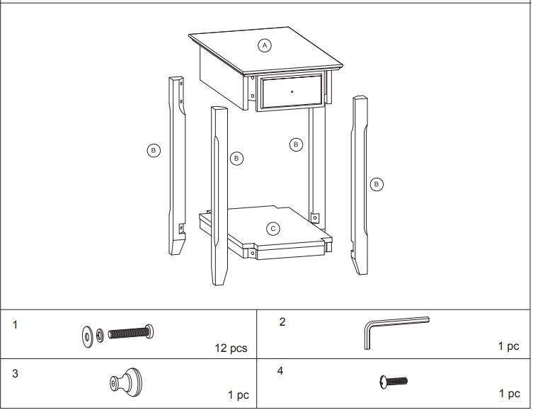 23" Brown Solid Wood End Table HomeRoots