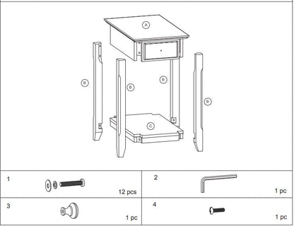 23" Brown Solid Wood End Table HomeRoots