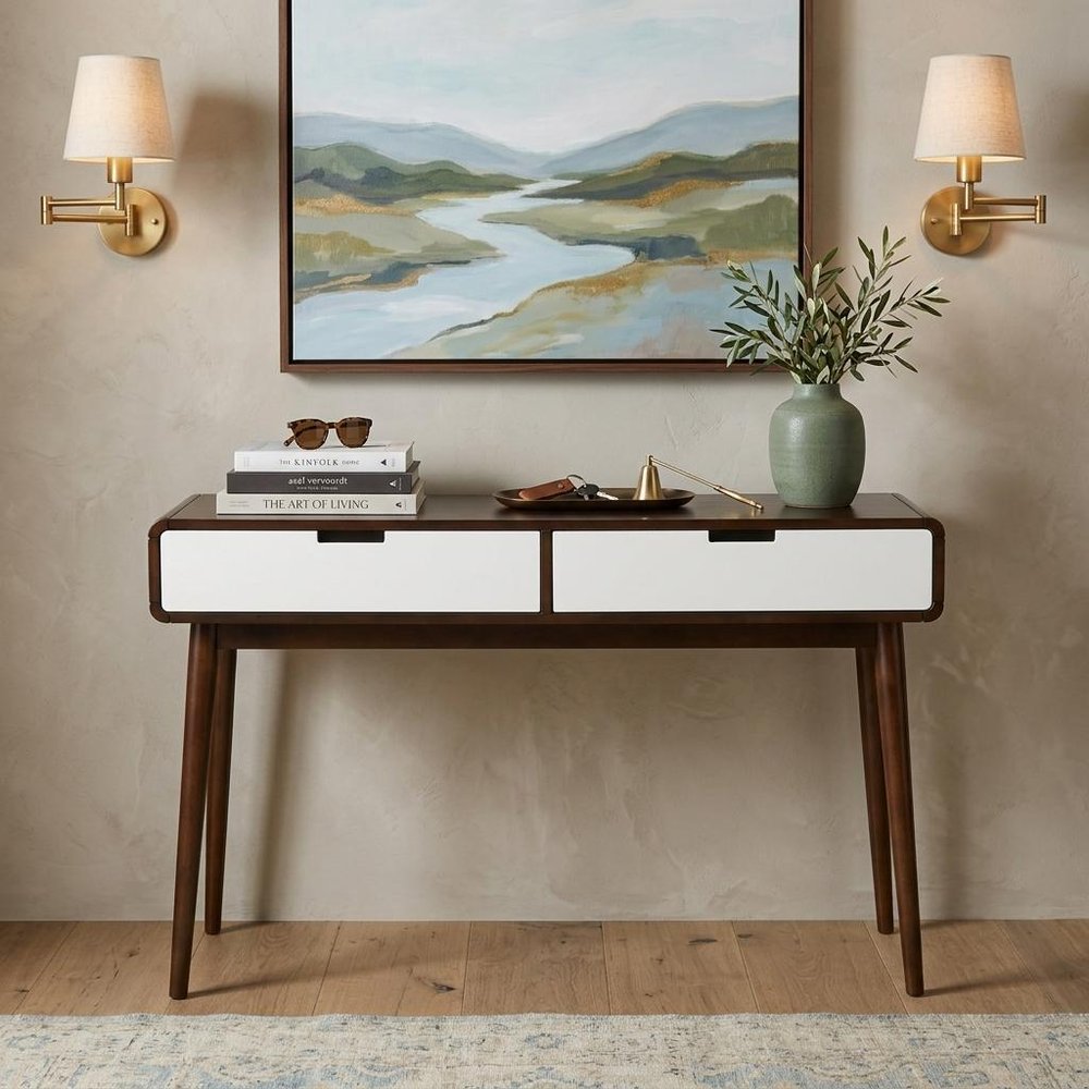 47" Wood Console Table HomeRoots