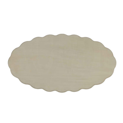50" Antiqued White Solid Wood Oval Distressed Coffee Table HomeRoots