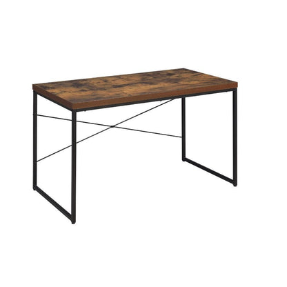 47" Brown and Black Computer Desk HomeRoots