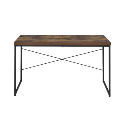 47" Brown and Black Computer Desk HomeRoots