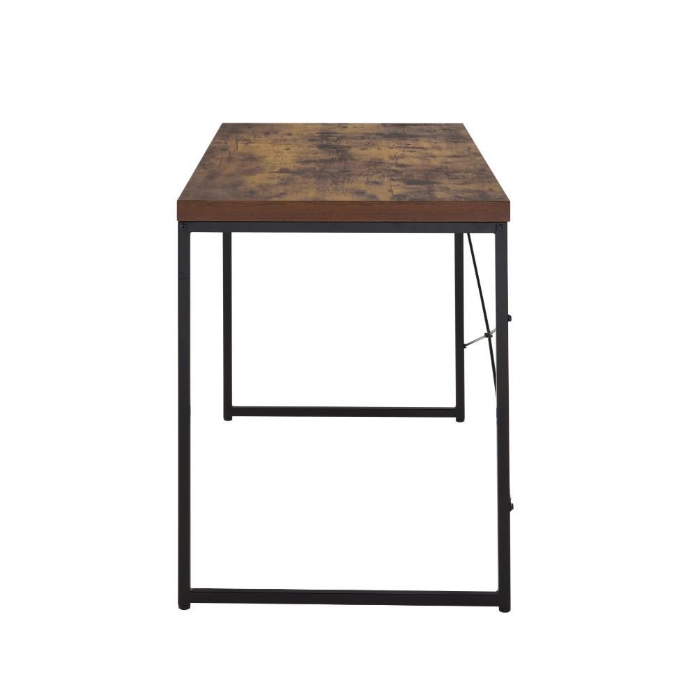 47" Brown and Black Computer Desk HomeRoots