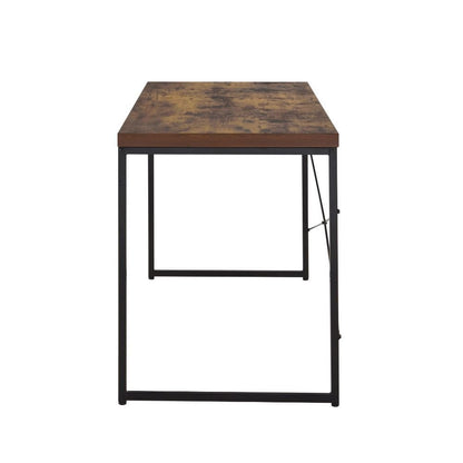 47" Brown and Black Computer Desk HomeRoots