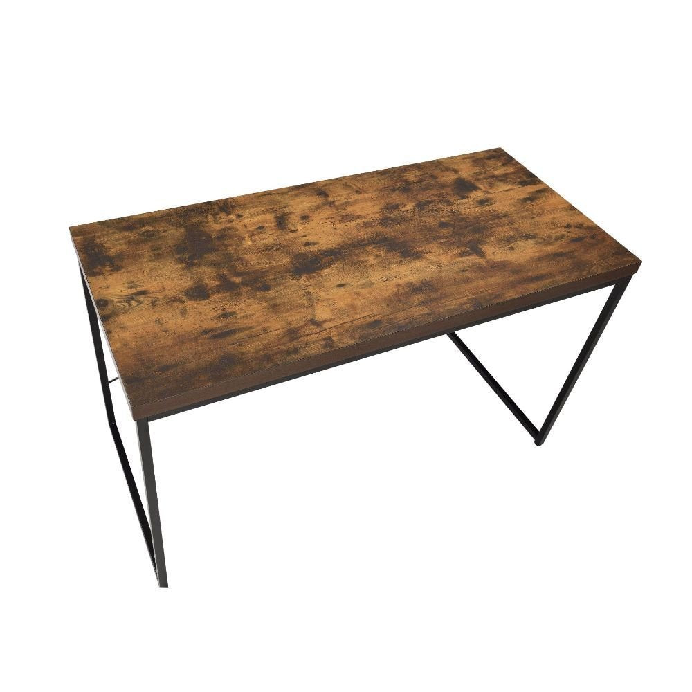 47" Brown and Black Computer Desk HomeRoots