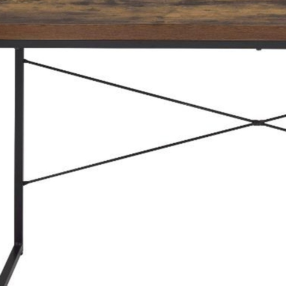 47" Brown and Black Computer Desk — view 6
