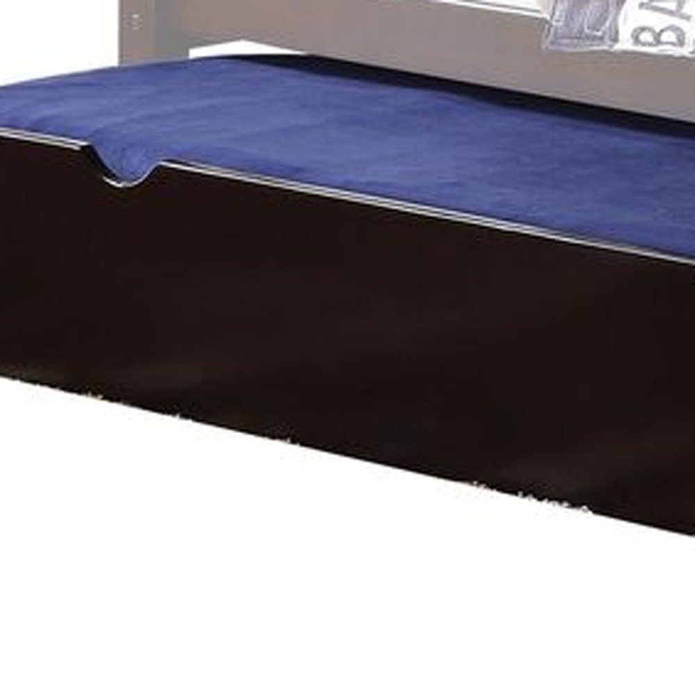 Espresso Solid Wood Twin Bed Frame With Trundle HomeRoots