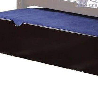 Espresso Solid Wood Twin Bed Frame With Trundle HomeRoots