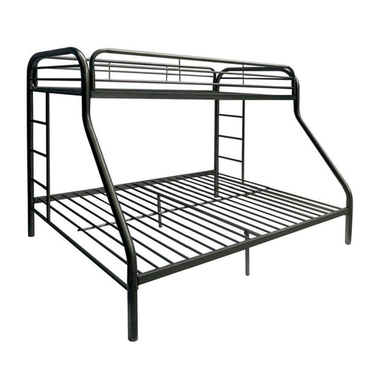 78" X 54" X 60" Twin Over Full Red Metal Tube Bunk Bed HomeRoots