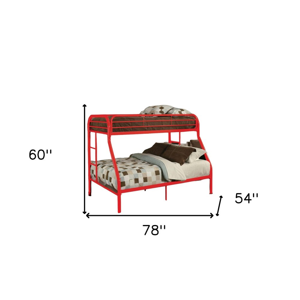 Black Twin Over Full Contemporary Metal Bunk Bed HomeRoots