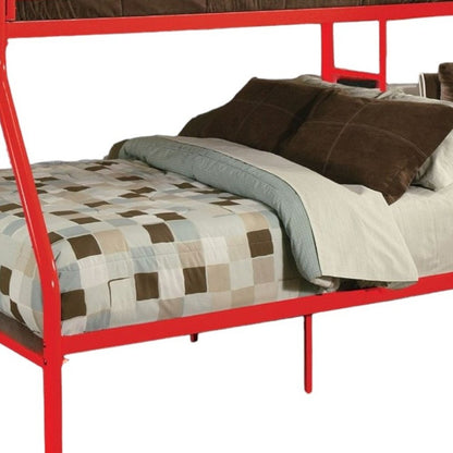 Black Twin Over Full Contemporary Metal Bunk Bed HomeRoots